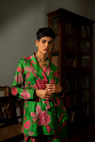 Green Libby Blazer Set