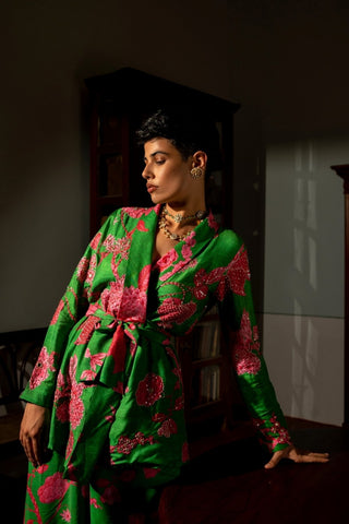 Green Libby Blazer Set