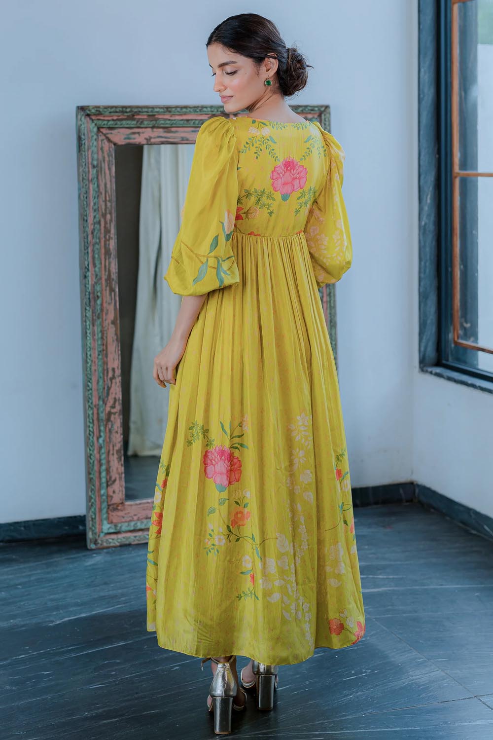 Marigold Yellow Maxi Dress by Paulmi And Harsh Leela Lane Marigold Yellow Maxi Dress by Paulmi And Harsh Leela Lane