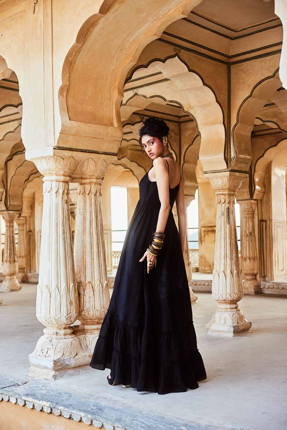 Luna Black Maxi Resort Dress For Women Leela Lane Luna Black Maxi Resort Dress For Women Leela Lane