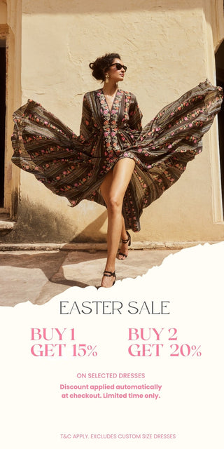 Shop online Chic Fashion Holiday Resort Wear Dresses and Kaftans Easter Sale Banner