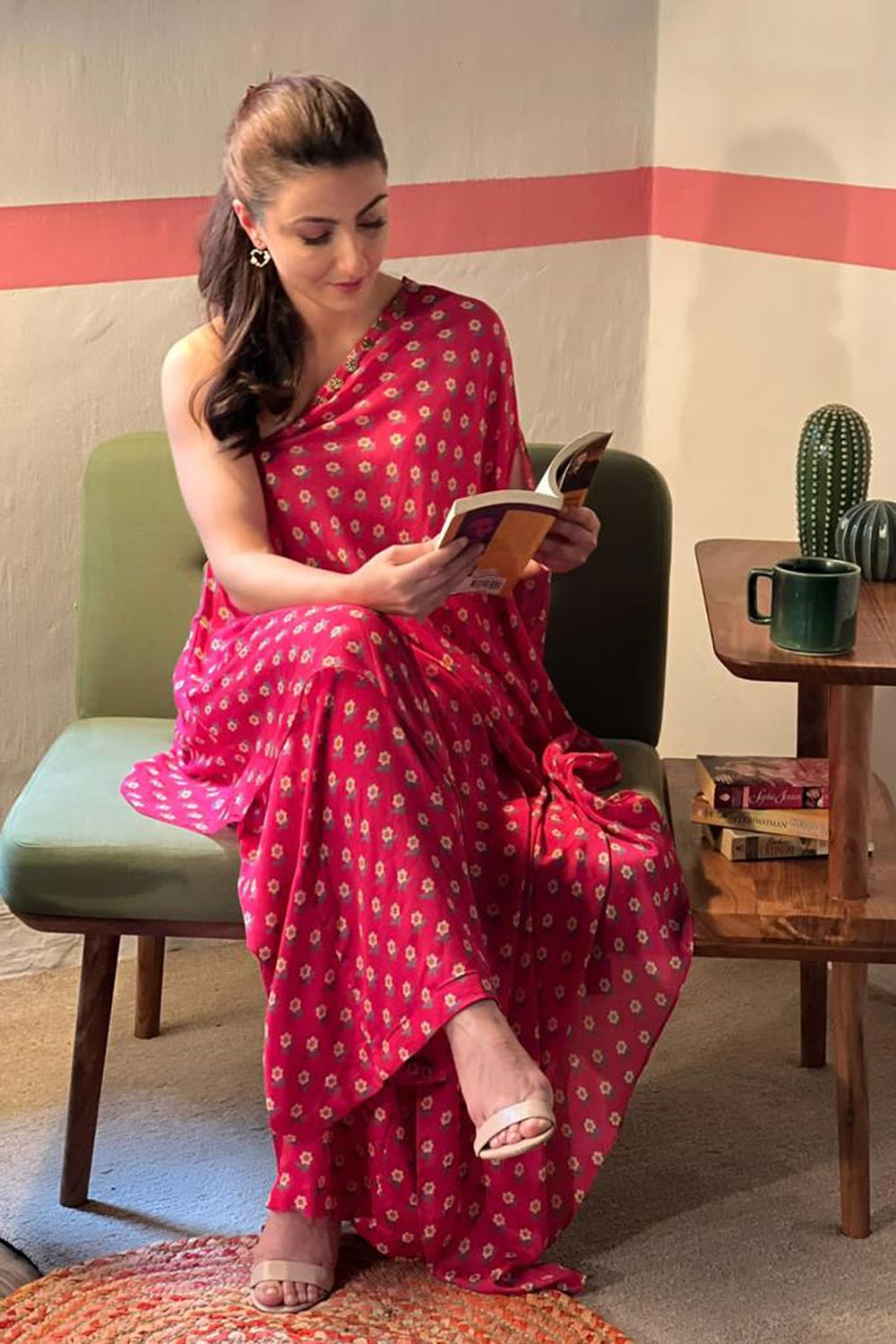 One Shoulder Loose Dress With Palazzo Leela Lane One Shoulder Loose Dress With Palazzo Leela Lane